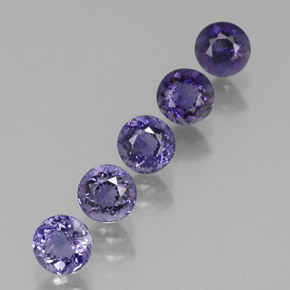 Achetez naturel ct Violet Iolite gems, Coupe roude, En provenance Madagascar chez GemSelect. En stock, livraison internationale!
