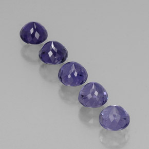 Achetez naturel ct Violet Iolite gems, Coupe roude, En provenance Madagascar chez GemSelect. En stock, livraison internationale!