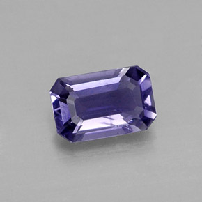 Iolite Violet Bleu naturelle Taille émeraude, 0.40 ct, VS