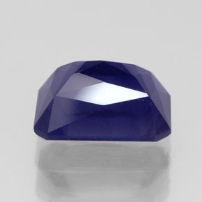 Iolite Violet Bleu naturelle Taille émeraude, 3.08 ct, VS-SI