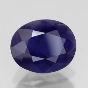 Iolite Violet Bleu naturelle Coupe ovale, 2.83 ct, VS-SI