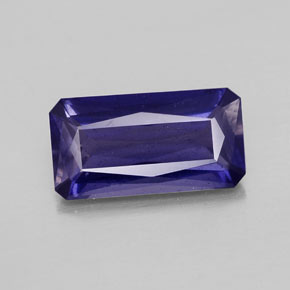 Iolite bleue naturelle taille émeraude, 2,36 ct, VS-SI