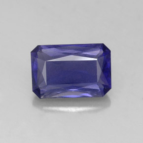 Iolite Violet Bleu naturelle Taille émeraude, 1.39 ct, VS
