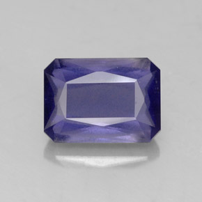 Iolite Violet Bleu naturelle Taille émeraude, 1.72 ct, VS-SI