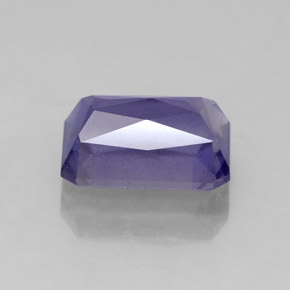 Iolite Violet Bleu naturelle Taille émeraude, 1.72 ct, VS-SI