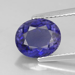 Iolite Violet Bleu naturelle Coupe ovale, 1.91 ct, VS-SI