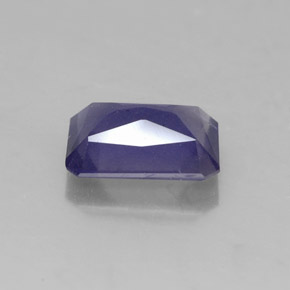 Iolite bleue naturelle taille émeraude, 1,12 ct, VS-SI