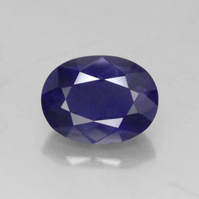 Iolite Violet Bleu naturelle Coupe ovale, 1.54 ct, VS