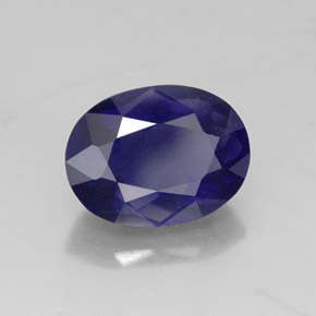 Iolite Violet Bleu naturelle Coupe ovale, 1.54 ct, VS