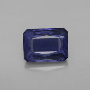 Iolite bleue naturelle taille émeraude, 2,50 ct, VS-SI