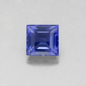 Iolite Violet Bleu naturelle Carré, 0.93 ct, VS