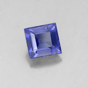 Iolite Violet Bleu naturelle Carré, 0.93 ct, VS