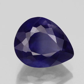 Iolite bleue naturelle en forme de poire, 3,83 ct, VS