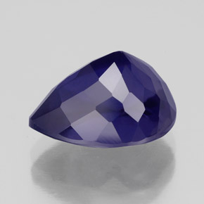 Iolite bleue naturelle en forme de poire, 3,83 ct, VS
