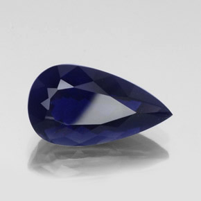 Iolite Violet Bleu naturelle En forme de poire, 11.31 ct, VS-SI