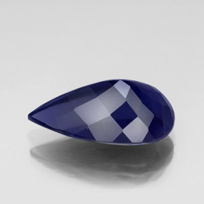 Iolite Violet Bleu naturelle En forme de poire, 11.31 ct, VS-SI
