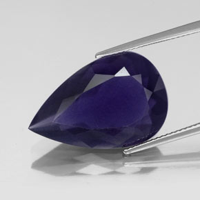 Iolite bleue naturelle en forme de poire, 14,65 ct, VS