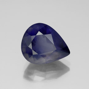 Iolite bleue naturelle en forme de poire, 3,77 ct, VS-SI