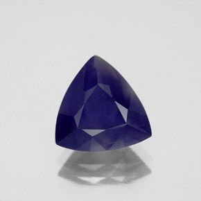 Iolite Violet Bleu naturelle Trillion, 2.49 ct, VS-SI