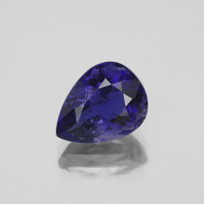 Iolite bleue naturelle en forme de poire, 2,32 ct, VS-SI