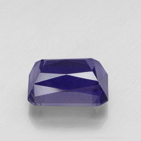 Iolite bleue naturelle taille émeraude, 7,71 ct, VS-SI