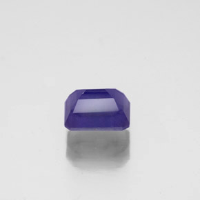 Iolite bleue naturelle taille émeraude, 0,80 ct, VS