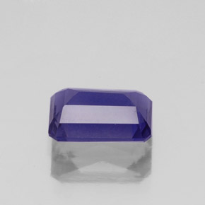 Iolite bleue naturelle taille émeraude, 1,33 ct, VS-SI