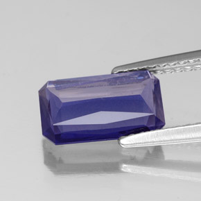 Iolite bleue naturelle taille émeraude, 1,49 ct, VS-SI