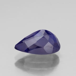 Iolite bleue naturelle en forme de poire, 1,57 ct, VS-SI