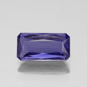Iolite Violet Bleu naturelle Taille émeraude, 1.20 ct, VS