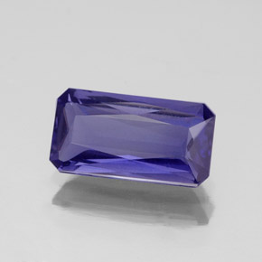 Iolite Violet Bleu naturelle Taille émeraude, 1.20 ct, VS