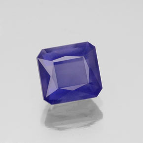 Iolite Violet Bleu naturelle Taille émeraude, 1.18 ct, VS