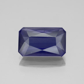Iolite bleue naturelle taille émeraude, 1,94 ct, VS