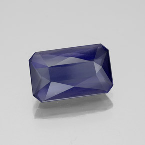 Iolite bleue naturelle taille émeraude, 1,94 ct, VS