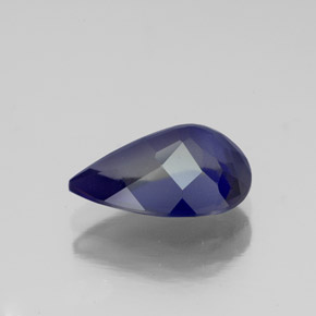 Iolite bleue naturelle en forme de poire, 1,85 ct, VS