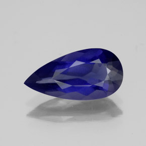 Iolite Violet Bleu naturelle En forme de poire, 1.60 ct, VS