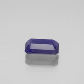 Iolite bleue naturelle taille émeraude, 0,83 ct, VS