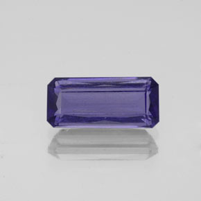 Iolite bleue naturelle taille émeraude, 1,26 ct, VS-SI