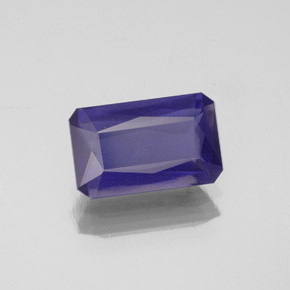 Iolite bleue naturelle taille émeraude, 1,48 ct, VS