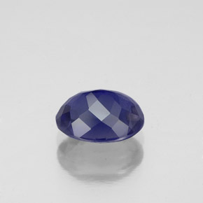 Iolite bleue naturelle coupe ovale, 1,37 ct, VS