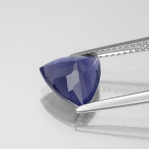 Iolite Violet Bleu naturelle Trillion, 1.70 ct, VS