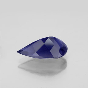 Iolite bleue naturelle en forme de poire, 2,27 ct, VS