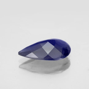Iolite Violet Bleu naturelle En forme de poire, 2.34 ct, VS