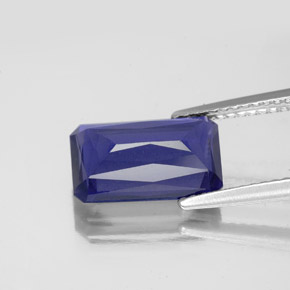 Iolite bleue naturelle taille émeraude, 2,80 ct, VS