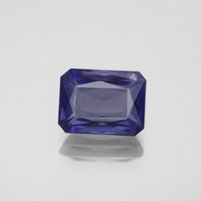 Iolite Violet Bleu naturelle Taille émeraude, 2.51 ct, VS-SI