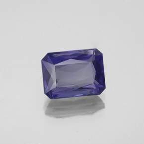 Iolite Violet Bleu naturelle Taille émeraude, 2.51 ct, VS-SI