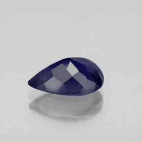 Iolite bleue naturelle en forme de poire, 2,25 ct, VS