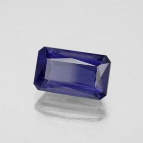 Iolite bleue naturelle taille émeraude, 2,66 ct, VS-SI
