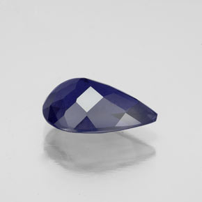 Iolite Violet Bleu naturelle En forme de poire, 2.22 ct, VS