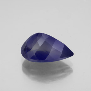 Iolite bleue naturelle en forme de poire, 2,98 ct, VS